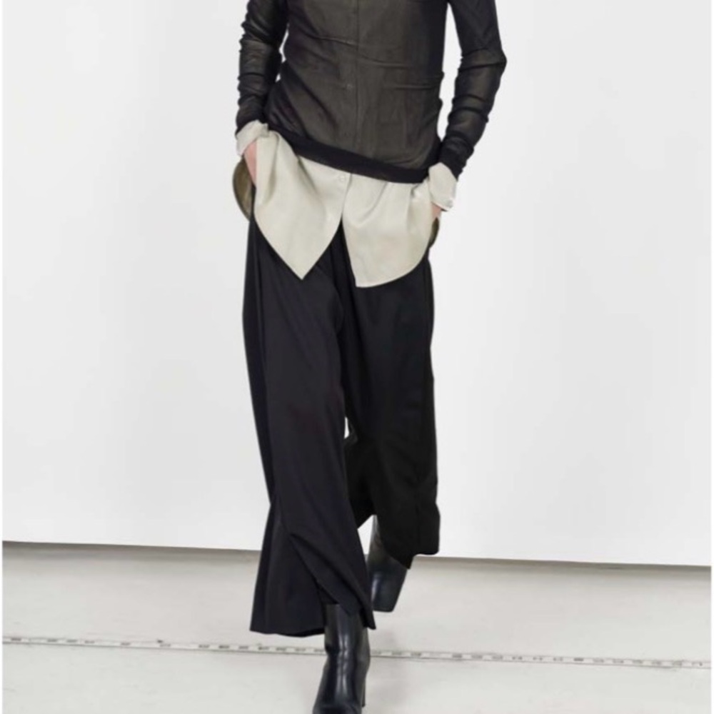 Annette Görtz Elfi Wide Leg Split Ankle Pants 31130-08 Black Size 44 US 14